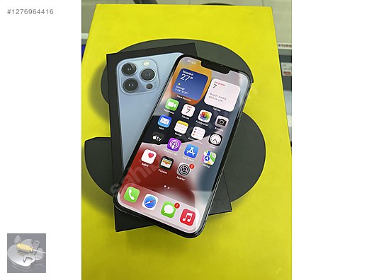 Resim Apple iPhone 13 Pro İkinci El TR | 128 GB | Mavi İkinci El TERTEMİZ FULL ORJİNAL 13 PRO-256 GB SİERRA MAVİ 43.999TL!