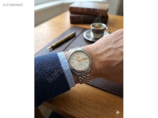 Seiko / Seiko 5 Automatic SNKL (7S26) - Kusursuz Beyaz Kadran on