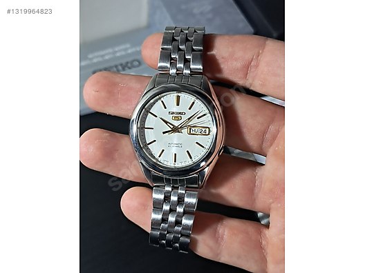 Seiko / Seiko 5 Automatic SNKL (7S26) - Kusursuz Beyaz Kadran on