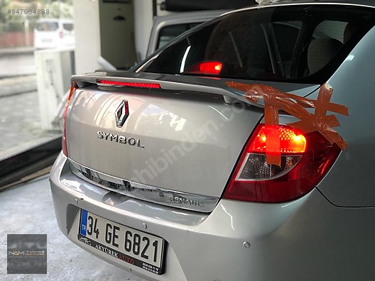 cars suvs exterior accessories renault clio symbol spoyler isikli boyali at sahibinden com 847964898