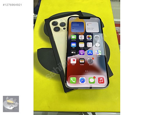 Resim Apple iPhone 13 Pro Max İkinci El TR | 128 GB | Altın İkinci El TERTEMİZ FULL ORJINAL 13 PROMAX-128 GB GOLD-PİL:87-49.999TL!