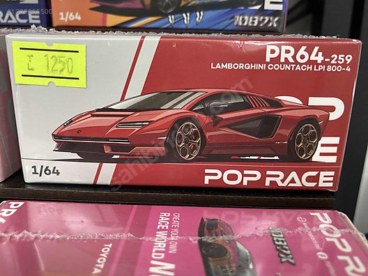 Pop Race Diecast Model 1:64 Lamborghini Araba - 1300965500