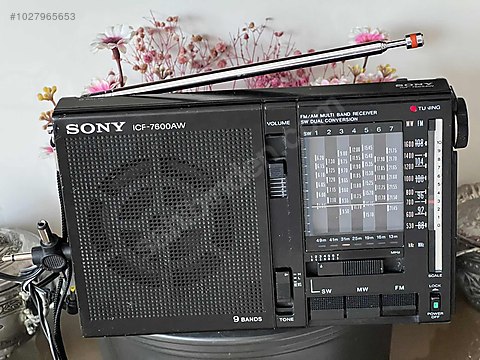 Sony Analog Portatif Radyo - SONY ICF-7600AW 9BAND ÖRGİNAL JAPAN