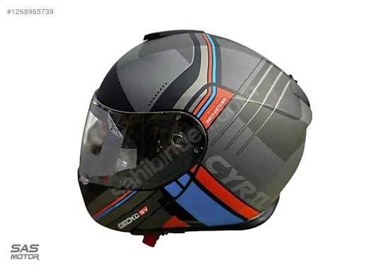 CYRIL KASK FU403SV GECKO SV EPIC B1 MAT SİYAH - Çene Açılır