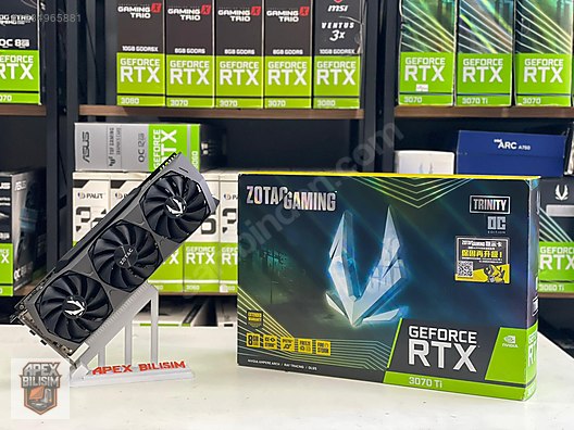 Zotac Gaming GeForce RTX 3070 Ti Trinity OC 8GB 256 BİT sahibinden