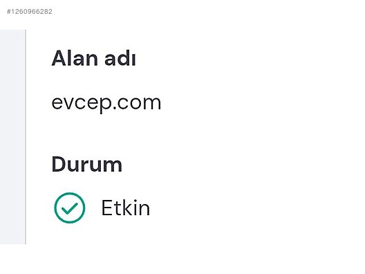 İkinci El ve Sıfır Alışveriş / Bilgisayar / Domain, Hosting & Yazılım / Domain (Alan Adı)