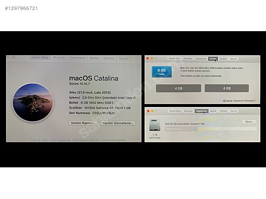 Apple / iMac 21.5 Late 2013 i5 2.9GHz | 8GB RAM | 1TB | NVIDIA