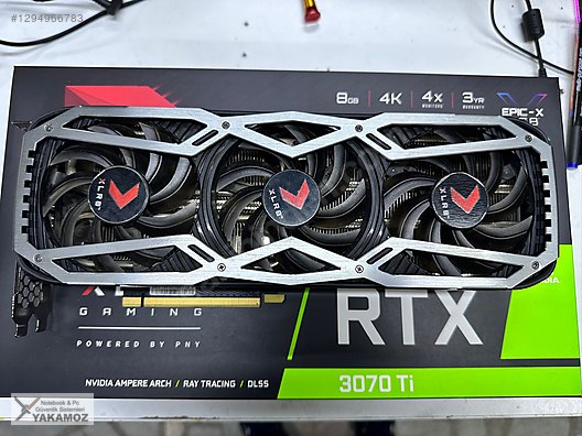 PNY GeForce RTX 3070 GamingPro グラフィ PNY NVIDIA GeForce 3070 Ti 8GB 256 bit Gaming RGB 3 Fanlı