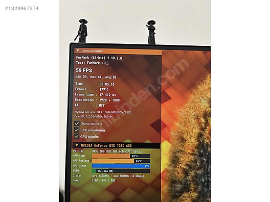Gigabyte gtx 1060 6gb ( takaslı ) sahibinden.comda - 1323967274