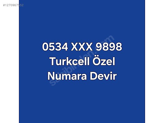 Used & Brand New Items / Cell Phones & Accessories / Phone Numbers & SIM Cards / Turkcell