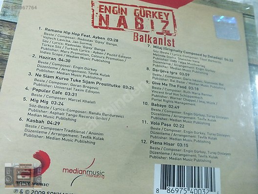 ENGİN GÜRKEY NABIZ BALKANİST CD - Müzik CD leri Alışverişte İlk ...