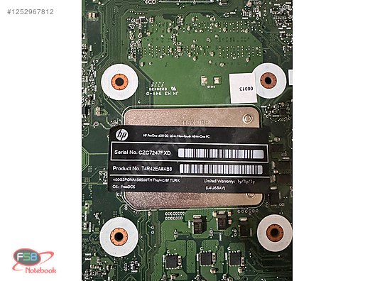 HP ProOne 400 G2 All-in-One anakart 819416-001 - Anakart ve Tüm Masaüstü Bilgisayar Parçaları sahibinden.com'da