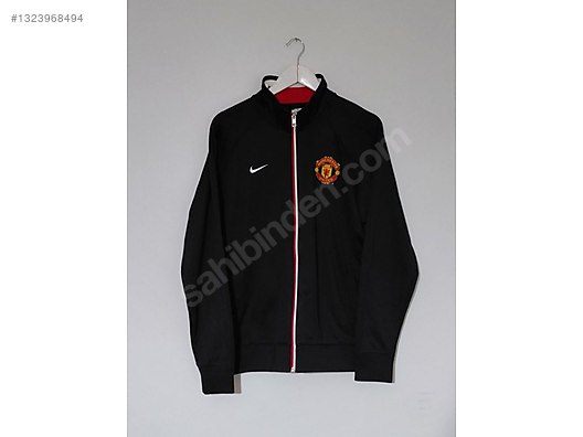 Orijinal 2012-2013 Manchester United Nike Fermuarlı Ceket - Nike