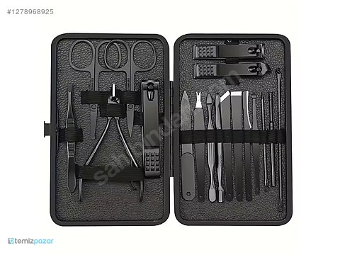 SOIGNE BD KIT-1637 トライアルセット PASLANMAZ ÇELİK 18IN1 PROFESYONEL MANİKÜR TIRNAK BAKIM SETİ
