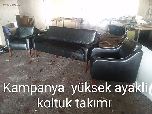 Yuksek Ayakli Koltuk Takimi 3 1 1 Imalattan Kampanya Li Tkm Ofis Koltuk Takimi Ilanlari Uygun Fiyatlariyla Sahibinden Com Da 789969602
