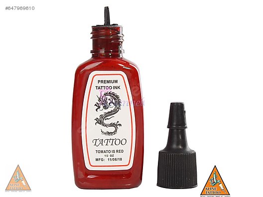 1 2 Oz Tattoo Dovme Boyasi Tomato Kirmizi Kuro Sumi Aksesuar Yedek Parca Ve Dovme Malzemeleri Sahibinden Com Da 647969610
