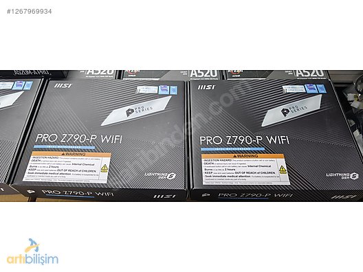 MSI PRO Z790-P WIFI Intel Z790 Soket 1700 DDR5 7000MHz (OC) M.2 - Anakart ve Tüm Masaüstü Bilgisayar Parçaları sahibinden.com'da