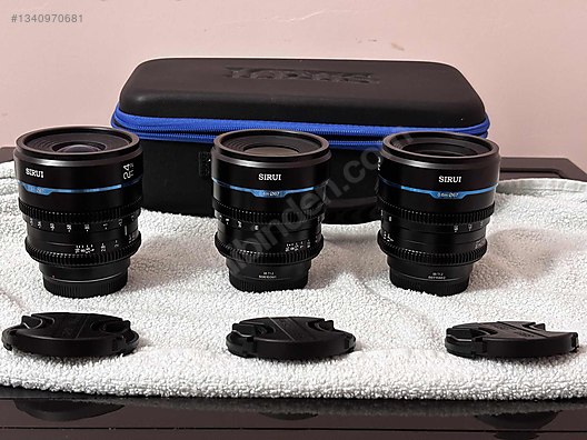 Lensler / SIRUI Night Walker T1.2 24-35-55mm Cine Lens Set Fuji X