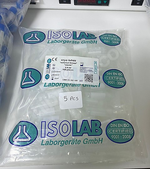 İSOLAB 091.11.102 tüp - cryo - 2.0 ml - etekli - dıştan kapaklı