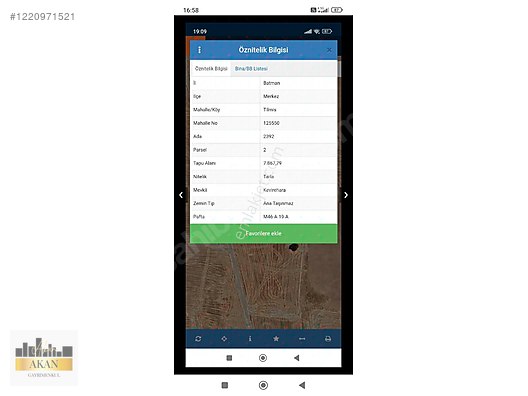 AKAN EMLAK Batman merkez tılmız teiaş arkası satılık hisseli tar #1220971521