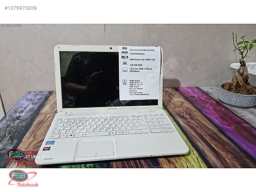Toshiba / TOSHİBA C855 İ5 İŞLEMCİ 8 GB RAM 128 GB SSD sahibinden