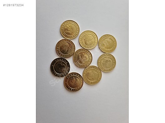 Cumhuriyet Dönemi / 9 Adet 2023 Basım 25(Yirmibeş) Kuruş Altın