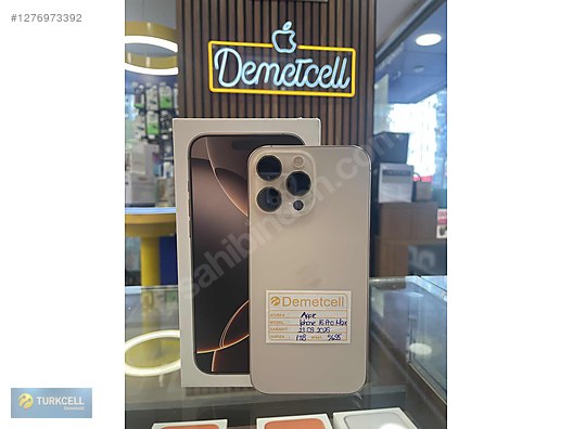 Resim Apple iPhone 16 Pro Max İkinci El TR | 1 TB | Çöl Titanyum 