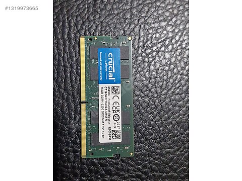 CRUCIAL 16 GB DDR4 3200 MHz LAPTOP RAM sahibinden.comda - 1319973665