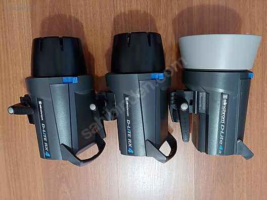 Elinchrom 400 watt D-lite RX 4 üçlü set, bol ekipman sahibinden