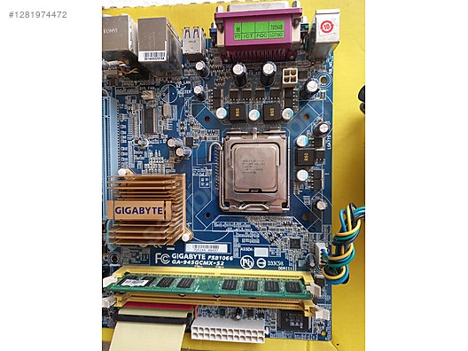 GIGABYTE FSB1066 GA-945GCMX-S2 Anakart intel SLA3 işlemci 2gbRAM - Anakart ve Tüm Masaüstü Bilgisayar Parçaları sahibinden.com'da