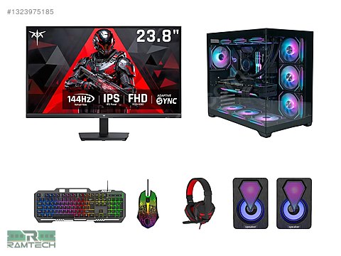【ジャンク扱い】i5 6500+マザー+メモリ16G +GTX 1050 セット Toplama / İ5 6500 Gtx 1050ti | 16GB Ram 480Gb SSD 24'' 144Hz Full