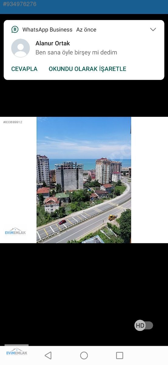 EVİM EMLAK GAYRIMENKUL DANIŞMANLIK SATILIK DAİRE Satılık Daire