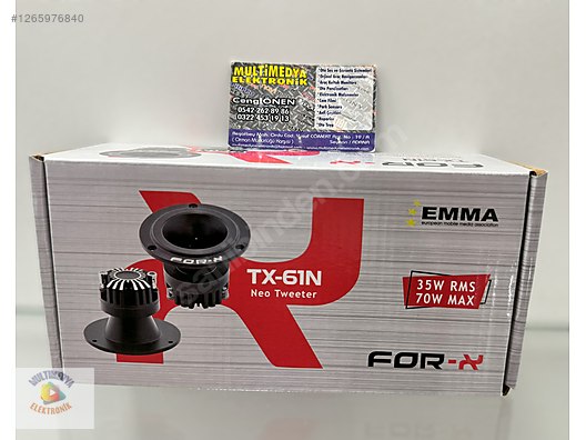 Hoparlör / Tweeter / FOR-X TX61N 10cm Neo Dome Tiz TWETER HOPARLÖR