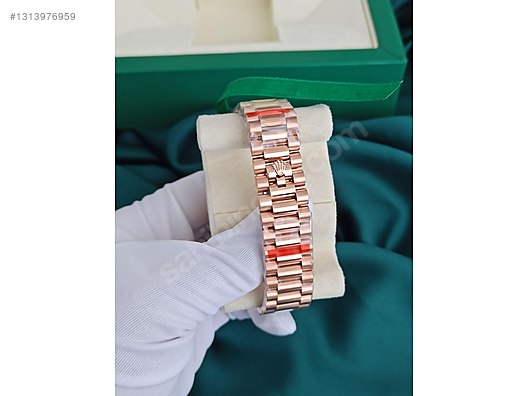 Rolex / ROLEX DAY-DATE ONYX DIAL ROSE 40mm KUTU TAM SET on