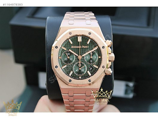 Rose gold audemars piguet royal oak chronograph top