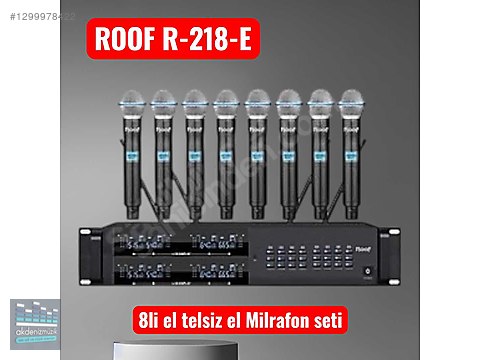 中トロページ② ROOF R-218 E UHF TELSİZ 8 EL MİKROFON sahibinden.comda - 1299978422