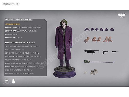 Inart 1/6 Scale The Dark Knight Joker Figure (Standard Edition