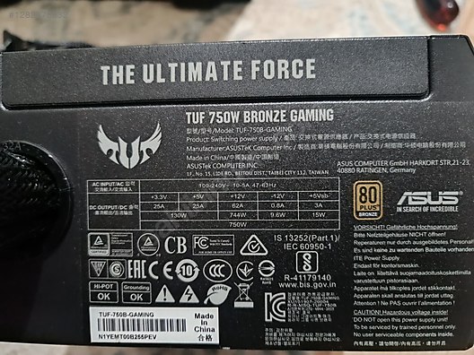 ASUS TUF GAMİNG 750W 80+PLUS BRONZE GÜÇ KAYNAĞI - Güç Kaynağı ve Tüm Masaüstü Bilgisayar Parçaları sahibinden.com'da