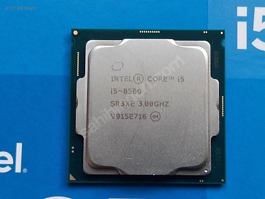 Intel '' İ5-8500 '' 3.0 GHz - 9 MB - 6 Çekirdek İşlemci