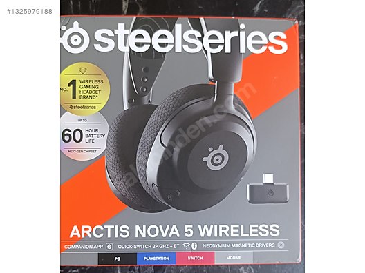 【中古美品】SteelSeries Arctis Nova 5 Wireless Steelseries Arctis Nova 5 Wireless - SteelSeries Oyuncu Kulaklığı