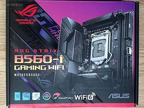 Asus ROG STRIX B560 I Gaming Wi Fi LGA1200 Mini ITX Anakart Anakart ve Tum Masaustu Bilgisayar Parcalar sahibinden da 1207979725
