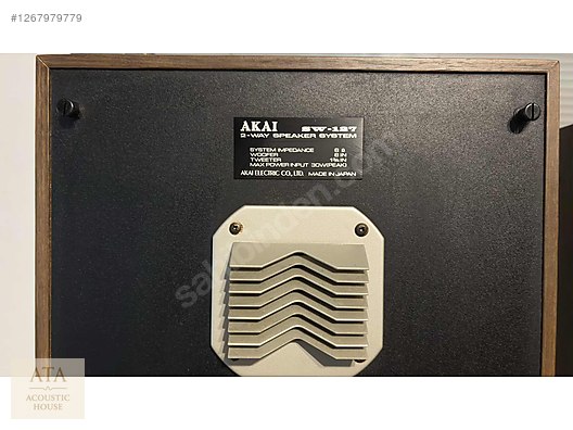 Akai SW-127 2-Way Speaker System - İkinci El Akai Set Hoparlörü