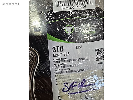 Seagate EXOS 7E8 3TB Enterprise 12Gbps SAS Server Harddisk 3.5