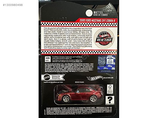 Hot Wheels RLC 2000 Ford Mustang SVT Cobra R on sahibinden.com