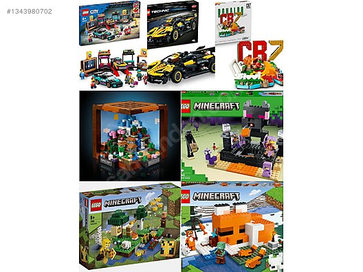 LEGO KOLEKSIYONU 7 KUTU MINECRAFT, CITY, TECHNIC, CR7 sahibinden