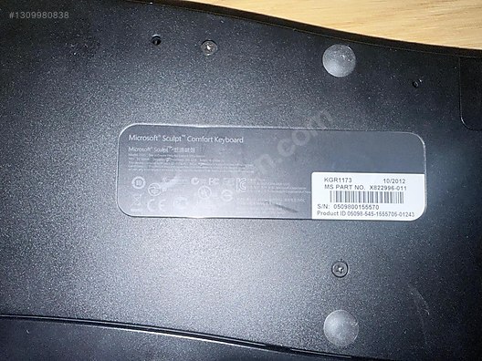 Microsoft Sculpt Comfort Kablosuz Ergonomik Bilek Pedli Klavye