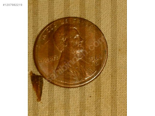 1 CENT 1984 YILI D SERİSİ LİBERTY ONE CENT LİNCOLN USA PARASI