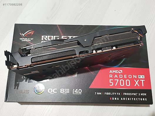 Asus ROG Strix Radeon RX 5700 XT OC 8 GB GDDR6 Ekran Kart Asus Ekran Kart lanlar sahibinden da 1170982298
