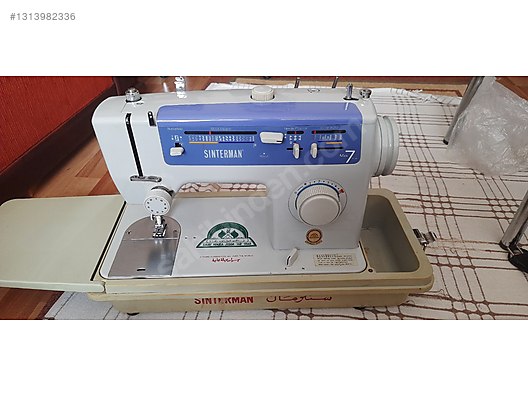 Antika japon malı 1984 model Sinterman dikiş makinası on