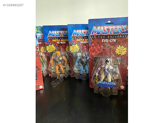 Masters of the Universe-He-Man -Bütün Set - Kenner 1:18 Hareketli
